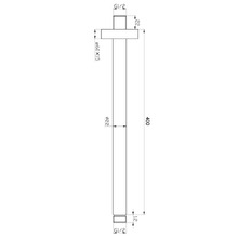 Carson 420mm Straight Ceiling Shower Arm